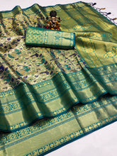 Delightful Kanjivaram Green Color Silk Sarees